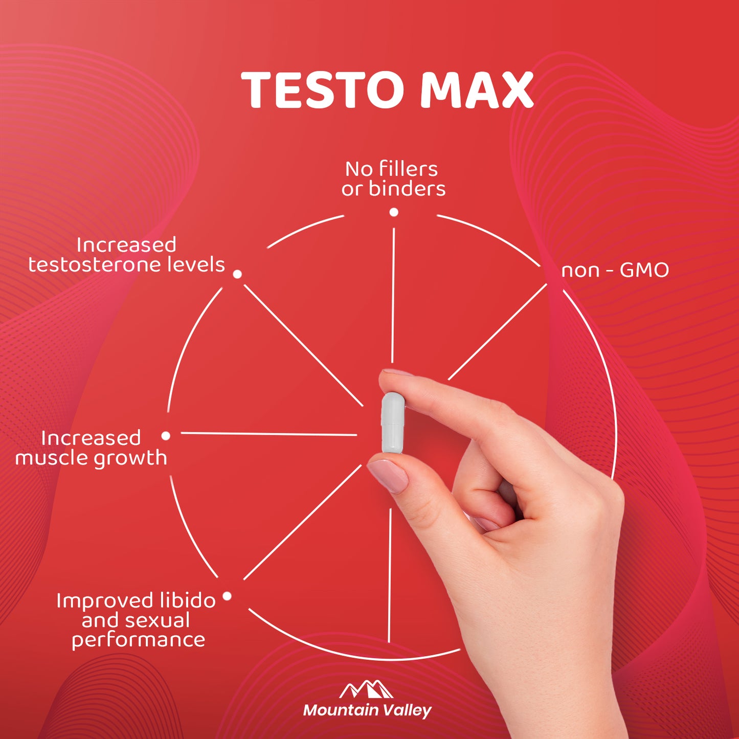 TEST MAX | 60 CAPSULES | MOUNTAIN VALLEY