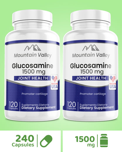 GLUCOSAMINE | 1,500MG | 240 CAPSULES | MOUNTAIN VALLEY