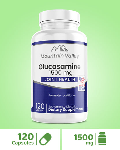 GLUCOSAMINE | 1,500MG | 120 CAPSULES | MOUNTAIN VALLEY