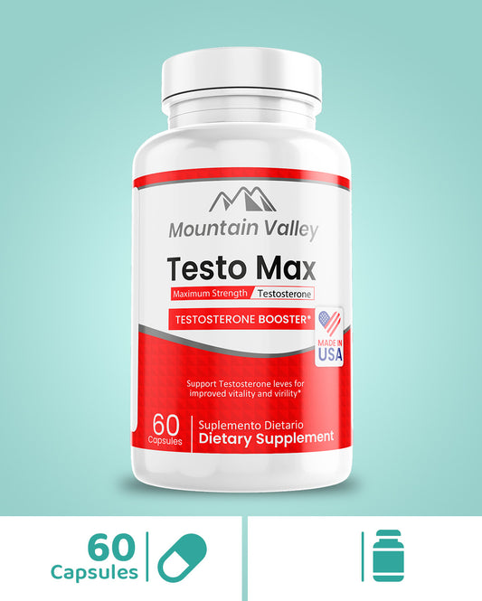 TESTO MAX | 60 CAPSULAS | MOUNTAIN VALLEY