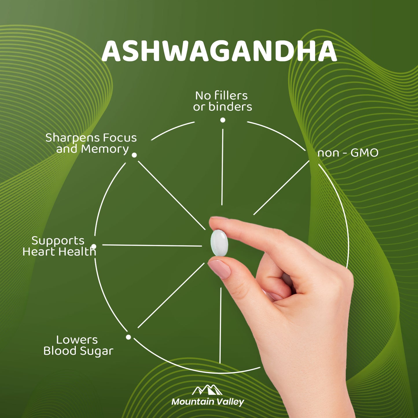 ASHWAGANDHA | 1,000MG | 540 SOFTGELS | MOUNTAIN VALLEY