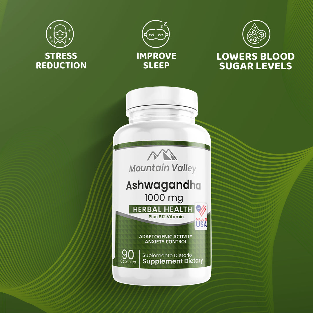 ASHWAGANDHA | 1,000MG | 270 SOFTGELS | MOUNTAIN VALLEY