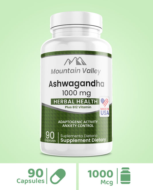 ASHWAGANDHA | 1.000 MG | 90 CAPSULAS BLANDAS | MOUNTAIN VALLEY